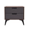 CAMA QUEEN "JL01034" + 1 MESITA DE NOCHE - 2PCS