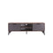 MESA DE TV ACABADO DE MADERA Y GRIS