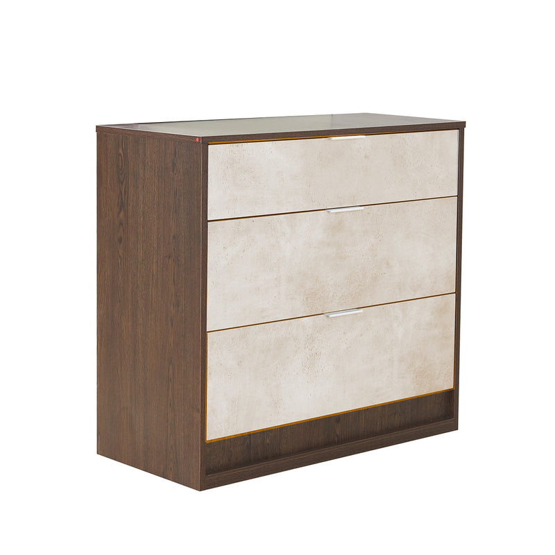 GAVETERO ACABADO DE MADERA CON GAVETAS ESTILO MARMOL