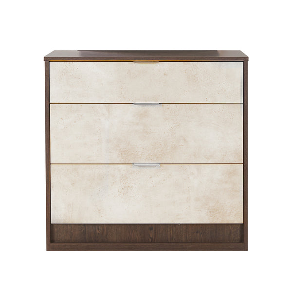 GAVETERO ACABADO DE MADERA CON GAVETAS ESTILO MARMOL