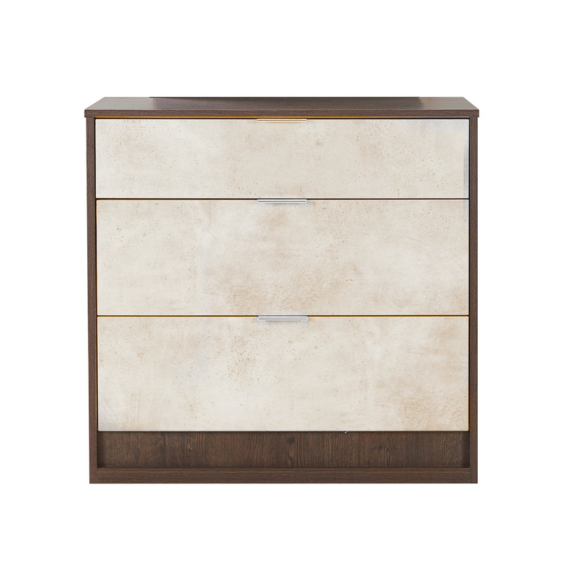 GAVETERO ACABADO DE MADERA CON GAVETAS ESTILO MARMOL