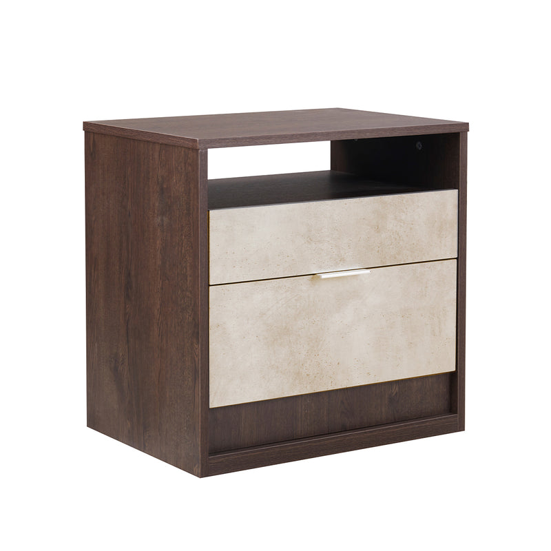 CAMA KING "JL01039" + 1 MESITA DE NOCHE - 2PCS