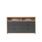 GAVETERO CON ESPEJO ACABADO MADERA NATURAL CON GAVETA GRIS