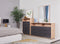GAVETERO CON ESPEJO ACABADO MADERA NATURAL CON GAVETA GRIS
