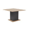 MESA DE COMEDOR ACABABO DE MADERA NATURAL Y BASE GRIS