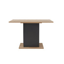 MESA DE COMEDOR ACABABO DE MADERA NATURAL Y BASE GRIS