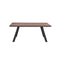MESA DE COMEDOR ACABADO DE MADERA Y PATAS NEGRAS