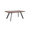 MESA DE COMEDOR ACABADO DE MADERA Y PATAS NEGRAS