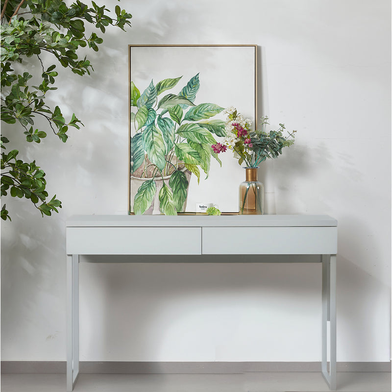 ESCRITORIO ACABADO DE MADERA BLANCA