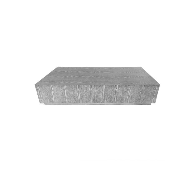 MESA DE CENTRO ACABADO EN MADERA GRIS