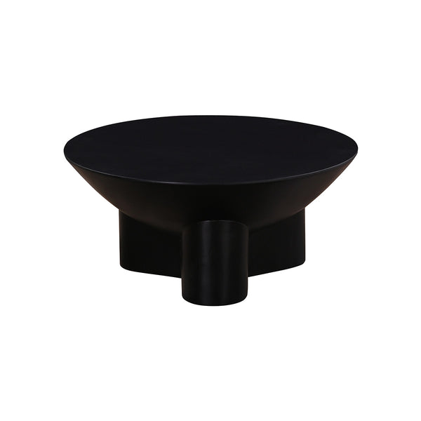 MESA DE CENTRO EN ACABADO DE MADERA NEGRA