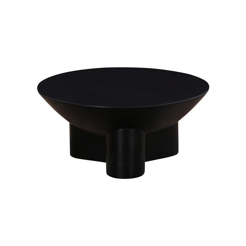 MESA DE CENTRO EN ACABADO DE MADERA NEGRA