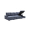SOFA CAMA EN TELA AZUL