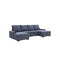 SOFA CAMA EN TELA AZUL