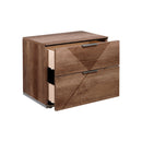 MESA DE NOCHE FAVIGNANA EN CHAPA DE ROBLE BRILLANTE