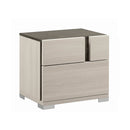 MESA DE NOCHE TEODORA EN MADERA DE ALTO BRILLO