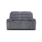 SOFA RECLINABLE ELECTRICO DE DOS ASIENTOS EN TELA GRIS