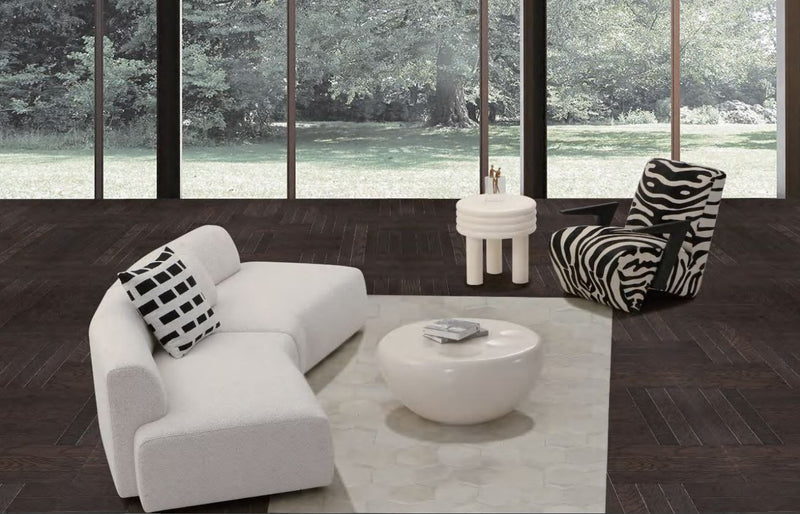 MESA LATERAL ACABADO OFF WHITE