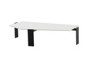 MESA DE CENTRO TOPE BLANCO Y PATAS NEGRAS, 9-83, LEG：IRON+9-102