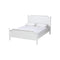 CAMA FULL "MARIANA" + 1 MESITA DE NOCHE CREMA - 2PCS
