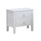 CAMA TWIN "MARIANA" + 1 MESITA DE NOCHE CREMA - 2PCS