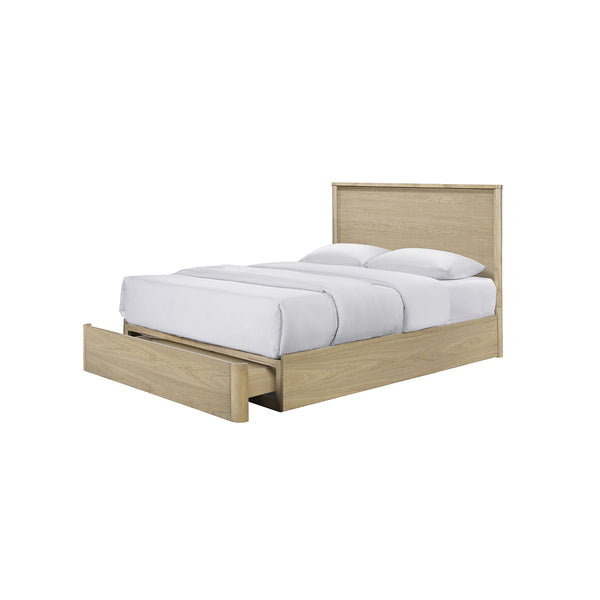 CAMA QUEEN MARTIN ACABADO DE MADERA NATURAL