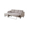 SOFA CAMA EN TELA GRIS CLARO