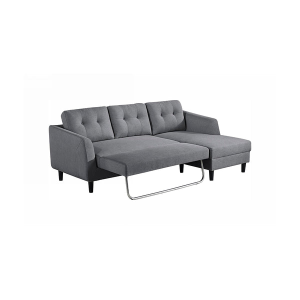 SOFA CAMA EN TELA GRIS