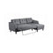 SOFA CAMA EN TELA GRIS
