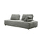SOFA ESTACIONARIO DE TRES ASIENTOS EN TELA GRIS