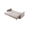 SOFA CAMA EN TELA BEIGE