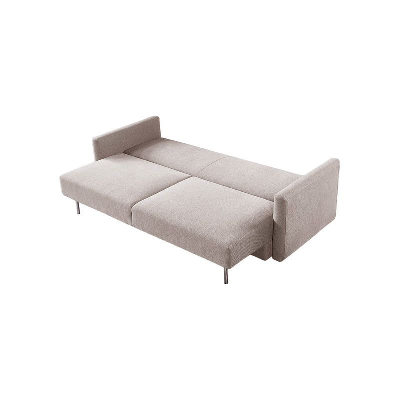 SOFA CAMA EN TELA BEIGE
