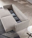 SOFA CAMA EN TELA BEIGE