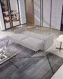 SOFA CAMA EN TELA GRIS