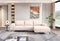 SOFA SECCIONAL ESTACIONARIO EN TELA BEIGE