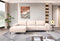 SOFA SECCIONAL ESTACIONARIO EN TELA BEIGE