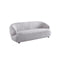 SOFA ESTACIONARIO DE TRES ASIENTOS EN TELA GRIS