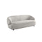 SOFA ESTACIONARIO DE TRES ASIENTOS EN TELA BEIGE