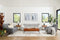 SOFA ESTACIONARIO DE 2 ASIENTOS EN TELA OFF WHITE