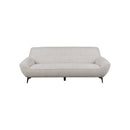 SOFA ESTACIONARIO DE TRES ASIENTOS EN TELA BEIGE