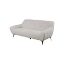 SOFA ESTACIONARIO DE TRES ASIENTOS EN TELA BEIGE