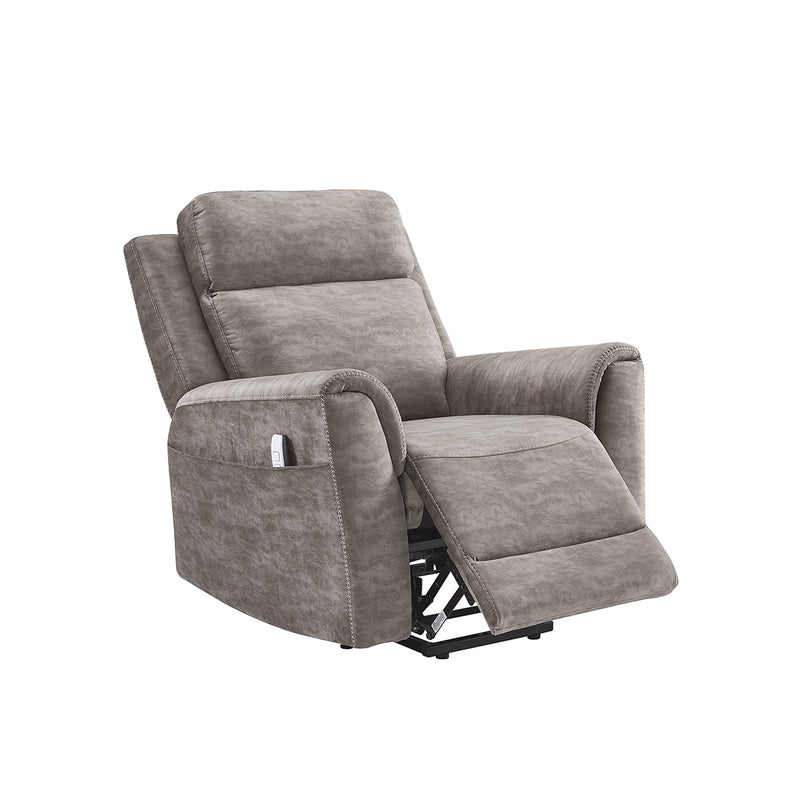 BUTACA RECLINABLE ELECTRICA EN TELA MARRON