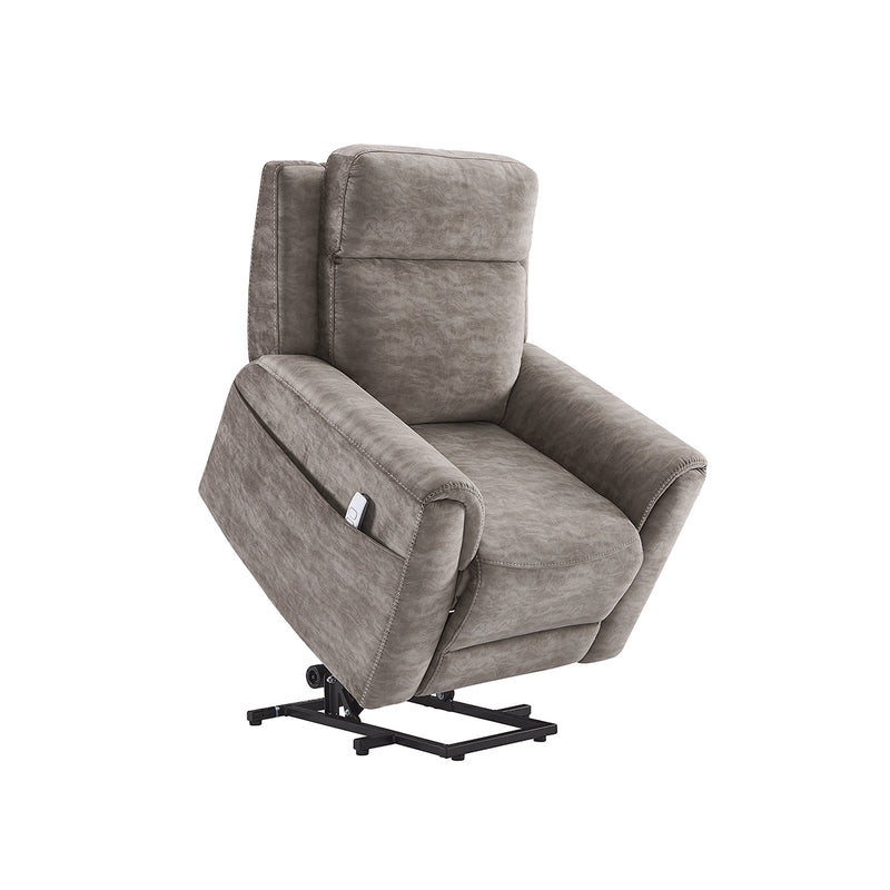 BUTACA RECLINABLE ELECTRICA EN TELA MARRON