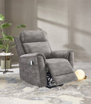 BUTACA RECLINABLE ELECTRICA EN TELA MARRON