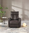 BUTACA RECLINABLE ELECTRICA EN PIEL SINTETICA GRIS