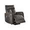 BUTACA RECLINABLE ELECTRICA EN PIEL SINTETICA GRIS