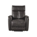 BUTACA RECLINABLE ELECTRICA EN PIEL SINTETICA GRIS