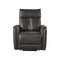 BUTACA RECLINABLE ELECTRICA EN PIEL SINTETICA GRIS