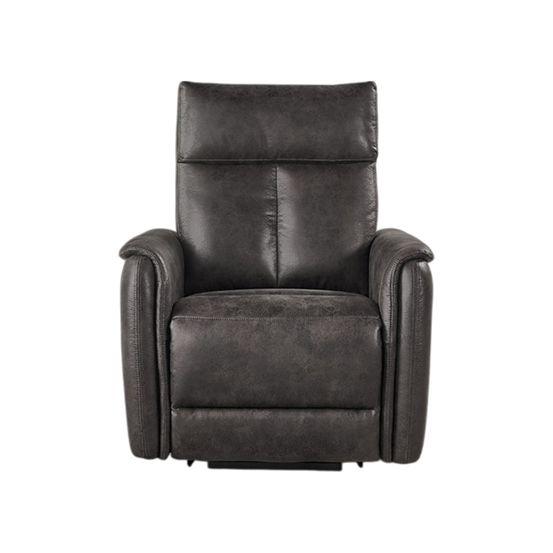 BUTACA RECLINABLE ELECTRICA EN PIEL SINTETICA GRIS