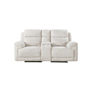 SOFA RECLINABLE ELECTRICO DE DOS ASIENTOS EN TELA BEIGE
